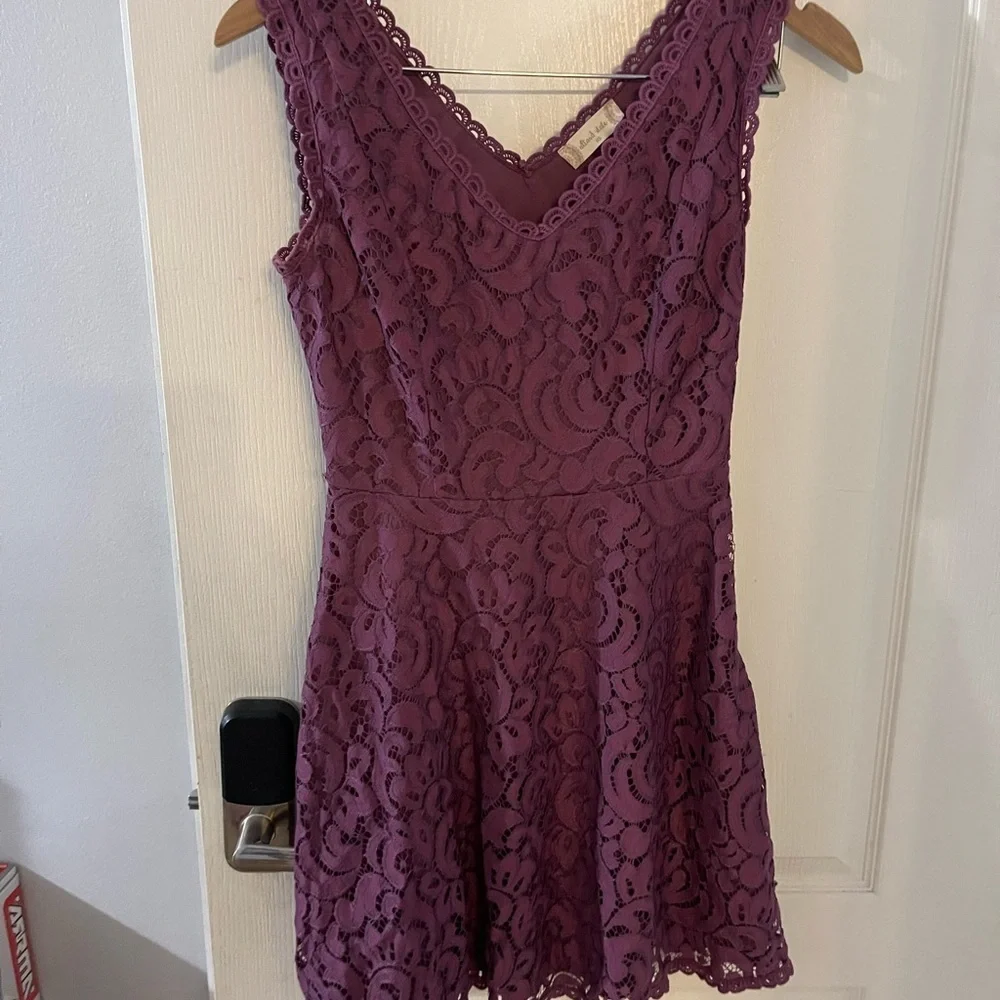 altar'd state purple lace dress Altar'd State Plum‎ Lace Dress